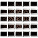 Leopard Print Dark	9mm Italian Charm (25 pack)