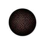 Leopard Print Dark	 Magnet 3  (Round)