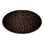 Leopard Print Dark	 Magnet (Oval)