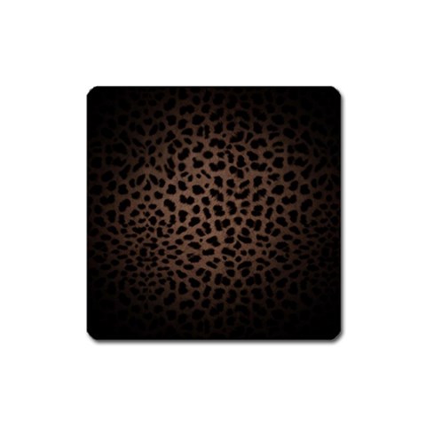 Leopard Print Dark	 Magnet (Square) from ArtsNow.com Front
