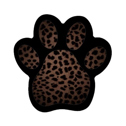 Leopard Print Dark	Magnet (Paw Print) from ArtsNow.com Front