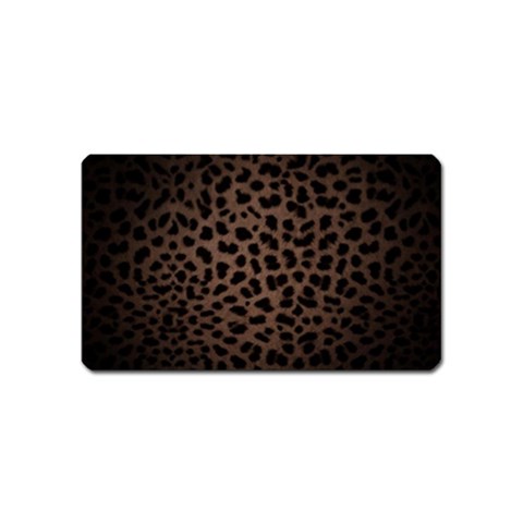 Leopard Print Dark	 Magnet (Name Card) from ArtsNow.com Front