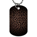 Leopard Print Dark	 Dog Tag (One Side)