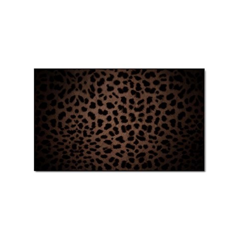 Leopard Print Dark	 Sticker Rectangular (10 pack) from ArtsNow.com Front