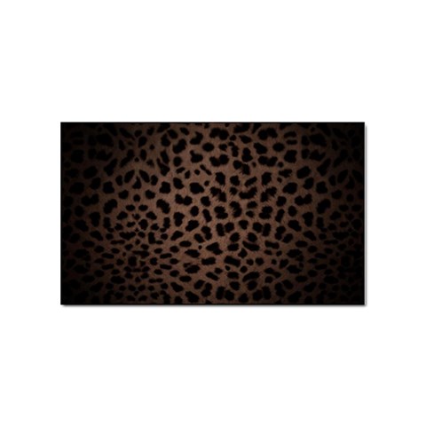 Leopard Print Dark	 Sticker Rectangular (100 pack) from ArtsNow.com Front