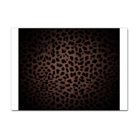 Leopard Print Dark	 Sticker A4 (10 pack) from ArtsNow.com Front