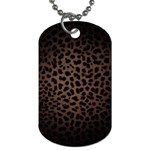 Leopard Print Dark	 Dog Tag (Two Sides)