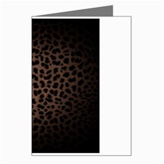 Leopard Print Dark	 Greeting Card from ArtsNow.com Left