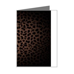 Leopard Print Dark	 Mini Greeting Card from ArtsNow.com Left