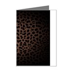 Leopard Print Dark	 Mini Greeting Card