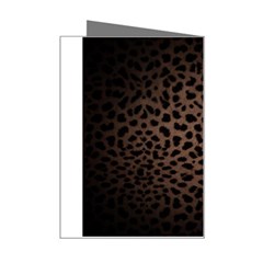 Leopard Print Dark	 Mini Greeting Card from ArtsNow.com Right