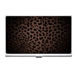 Leopard Print Dark	 Business Card Holder