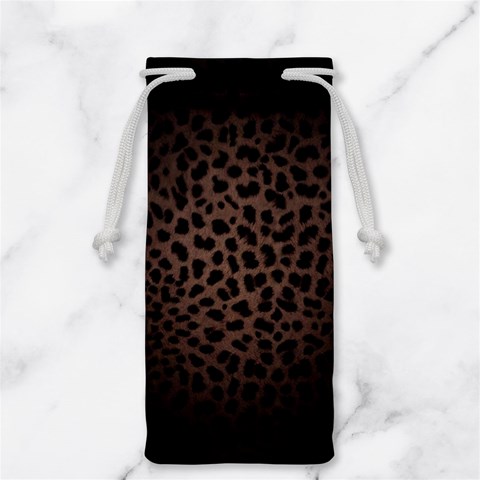 Leopard Print Dark	 Jewelry Bag from ArtsNow.com Front
