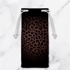 Leopard Print Dark	 Jewelry Bag from ArtsNow.com Front