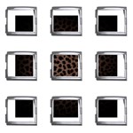 Leopard Print Dark	Mega Link Italian Charm (9 pack)