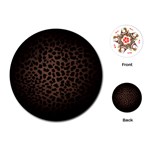 Leopard Print Dark	Playing Cards (Round)