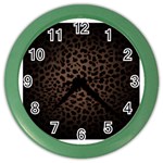 Leopard Print Dark	 Color Wall Clock