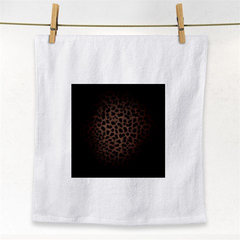 Leopard Print Dark	 Face Towel from ArtsNow.com Front