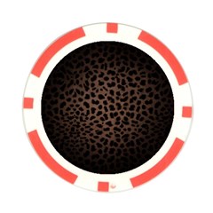 Leopard Print Dark	 Poker Chip Card Guard (10 pack) from ArtsNow.com Front