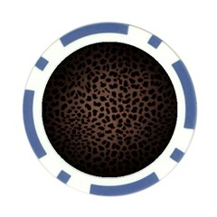 Leopard Print Dark	 Poker Chip Card Guard (10 pack) from ArtsNow.com Front