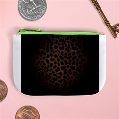 Leopard Print Dark	 Mini Coin Purse from ArtsNow.com Front
