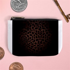 Leopard Print Dark	 Mini Coin Purse from ArtsNow.com Front