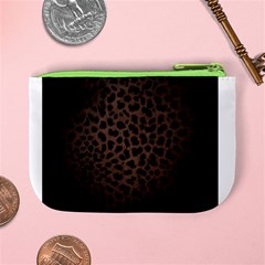 Leopard Print Dark	 Mini Coin Purse from ArtsNow.com Back