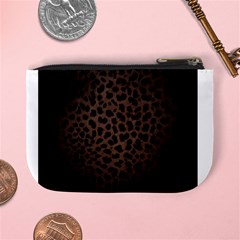 Leopard Print Dark	 Mini Coin Purse from ArtsNow.com Back