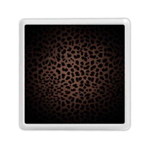 Leopard Print Dark	Memory Card Reader (Square) from ArtsNow.com Front