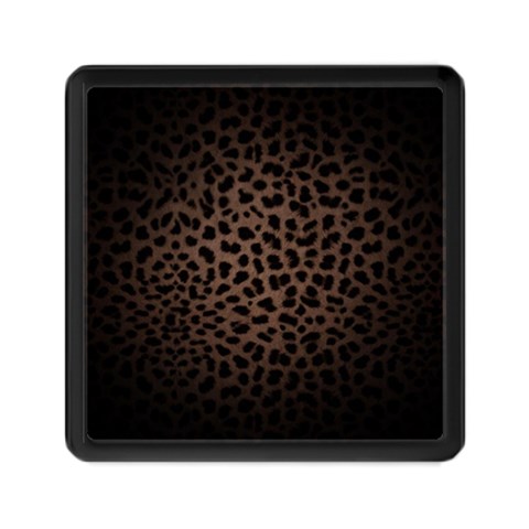 Leopard Print Dark	Memory Card Reader (Square) from ArtsNow.com Front