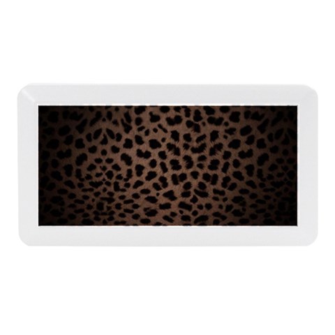 Leopard Print Dark	Memory Card Reader (Mini Rectangular) from ArtsNow.com Front