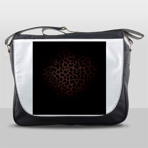 Leopard Print Dark	Messenger Bag from ArtsNow.com Front