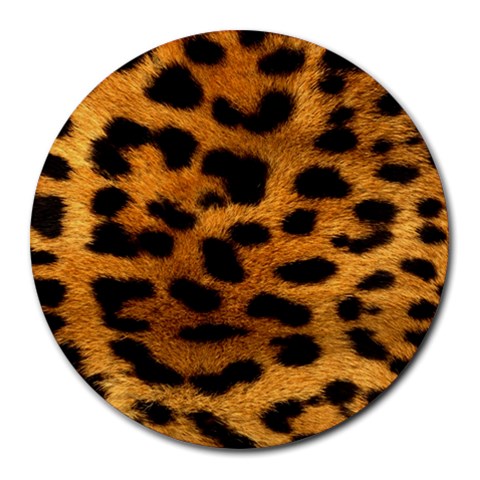 Jaguar Print	 Round Mousepad from ArtsNow.com Front