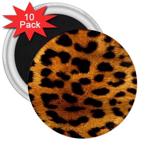 Jaguar Print	 3  Magnet (10 pack) from ArtsNow.com Front