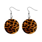 Jaguar Print	 1  Button Earrings