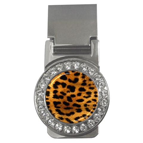Jaguar Print	 Money Clip (CZ) from ArtsNow.com Front