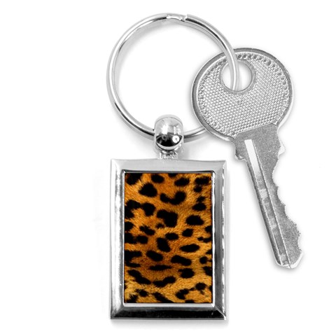 Jaguar Print	 Key Chain (Rectangle) from ArtsNow.com Front