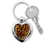 Jaguar Print	 Key Chain (Heart)