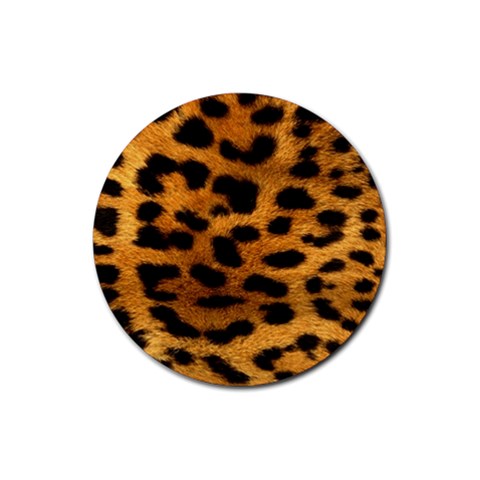 Jaguar Print	 Rubber Round Coaster (4 pack) from ArtsNow.com Front