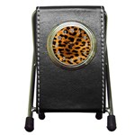 Jaguar Print	 Pen Holder Desk Clock