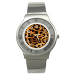 Jaguar Print	 Stainless Steel Watch