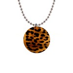 Jaguar Print	 1  Button Necklace