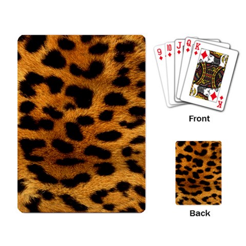 Jaguar Print	 Playing Cards Single Design from ArtsNow.com Back