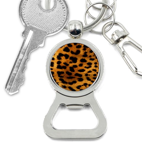 Jaguar Print	 Bottle Opener Key Chain from ArtsNow.com Front