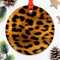 Jaguar Print	 Round Ornament (Two Sides) from ArtsNow.com Front