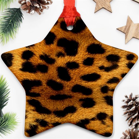 Jaguar Print	 Star Ornament (Two Sides) from ArtsNow.com Front