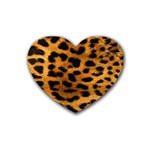 Jaguar Print	 Rubber Coaster (Heart)