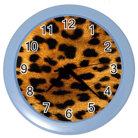 Jaguar Print	 Color Wall Clock from ArtsNow.com Front