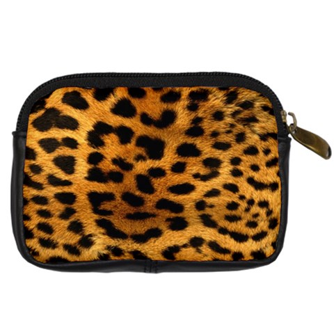 Jaguar Print	 Digital Camera Leather Case from ArtsNow.com Back