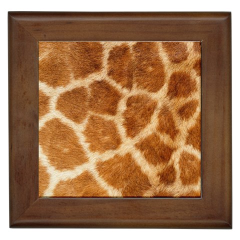 Giraffe Print	 Framed Tile from ArtsNow.com Front